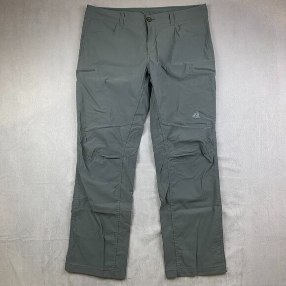 Eddie Bauer First Ascent Mens Pants 38x32 Gray Cargo Guide Pro Embroidered Logo - Picture 1 of 12